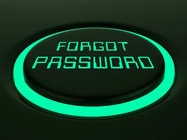 Forgot Password Button Shows Login Authentication Invalid Remember Login Security — Stock Photo, Image