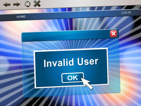 Forgot Username Message Means Wrong Userid Entered Online Access Security — Stock Photo, Image