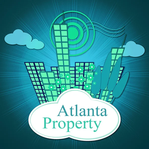 Atlanta Emlak Highrise Emlak Konut 3 satın gösterir — Stok fotoğraf