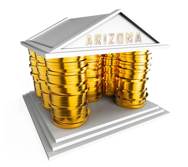 Arizona luksusowe domy, co oznacza wysokiej klasy zakwaterowanie 3d Illustra — Zdjęcie stockowe