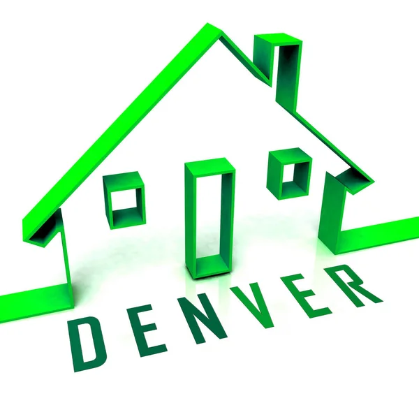 Denver immobilienikone illustriert colorado immobilien und investieren — Stockfoto