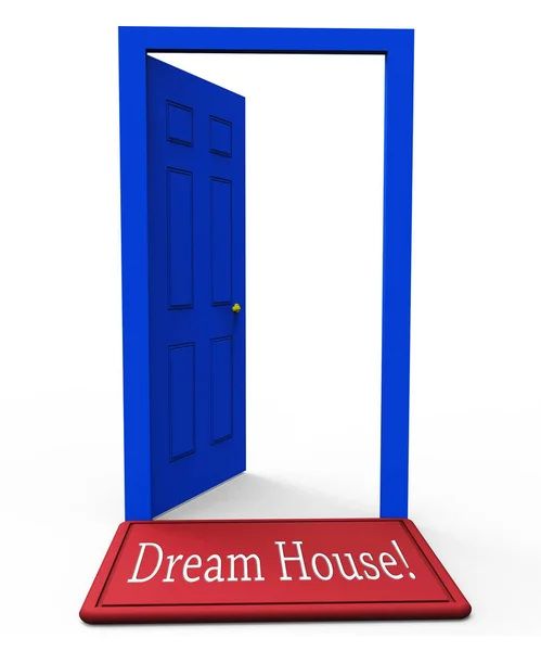 Maison de rêve ou Dreamhouse porte représente la propriété idéale pour vous — Photo