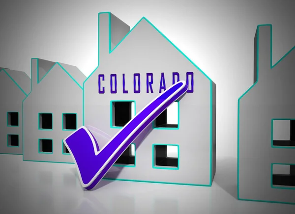 Colorado immobilienhaus steht für immobilien oder kauf inv — Stockfoto