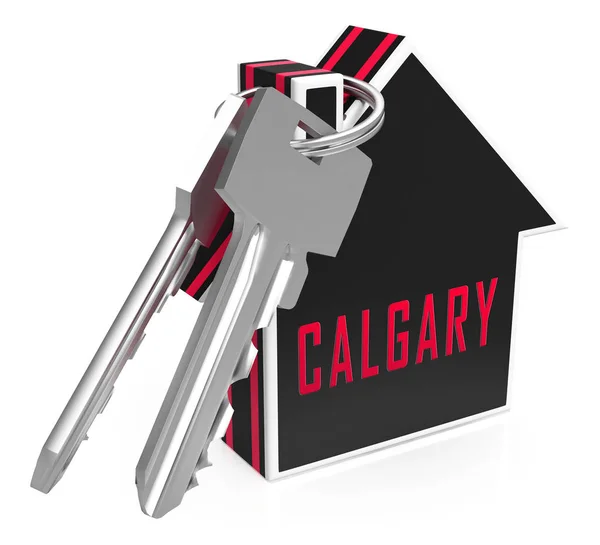 Calgary fastigheter nycklar Visa fastighet för försäljning eller uthyrning i Alber — Stockfoto