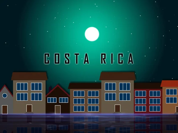 Costa Rica Homes Street Depicts Imóveis ou investimento adequado — Fotografia de Stock