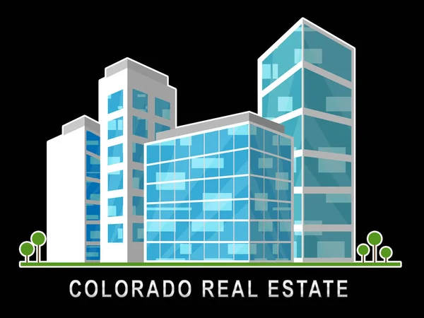 Colorado nemovitostí byt představuje koupě nemovitosti v Den — Stock fotografie