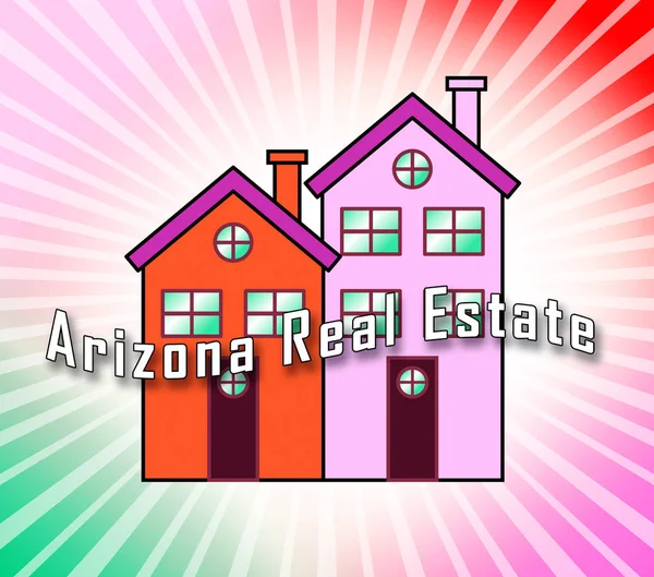 Arizona Maisons immobilières Montrer Southwestern Propriété aux Etats-Unis — Photo