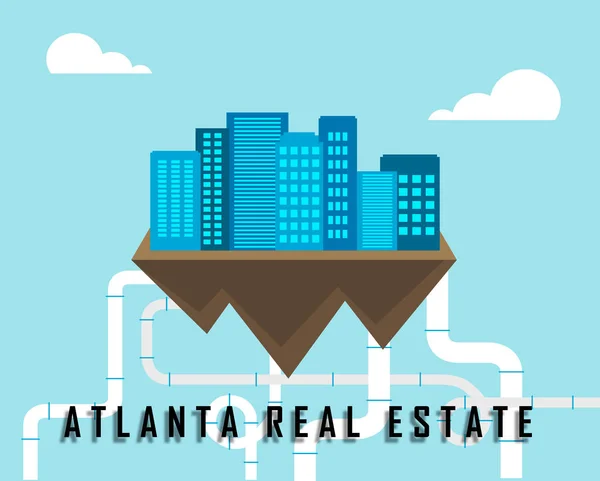 Atlanta appartements immobiliers représentent investissement immobilier et — Photo