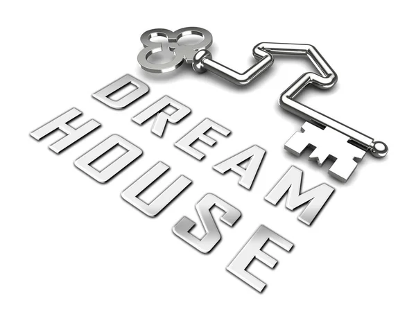 Casa de sonho ou Dreamhouse Key Depicts Propriedade ideal para você - 3 — Fotografia de Stock