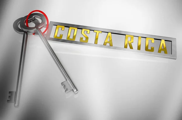 Costa Rica Homes Keys Depicts Real Estate Or Investment Property — стоковое фото