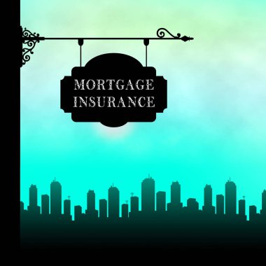 Private Mortgage Insurance City Depicting House Or Apartment Cov clipart