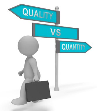Kalite vs miktar tabela ürün O arasında denge betimleme