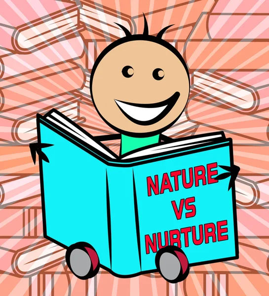 Nature Vs Nurture Report signifie théorie de l'intelligence naturelle Ag — Photo