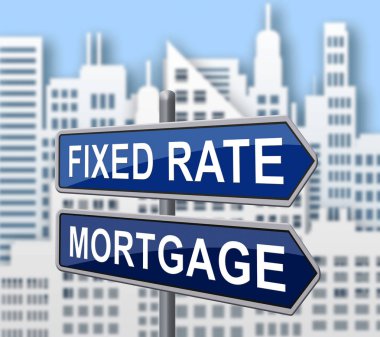 Sabit oran Mortgage City paym Ile ev veya mülkiyet kredi tasvir