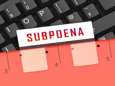 Mahkeme celbi klasörü yasal Duces TECUM writ Summo temsil