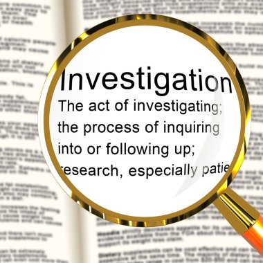 Ceza soruşturma tanımı gösteren suç tespiti bacak