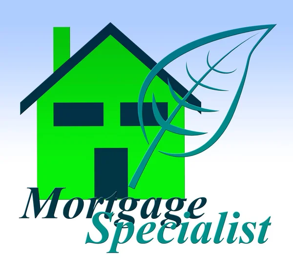 Mortgage specialist eller expert Icon betyder fastighets köp Pro — Stockfoto