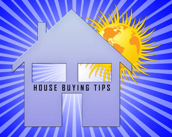 House Buying Advice Tips Icon Portrays Hints On Purchasing Prope