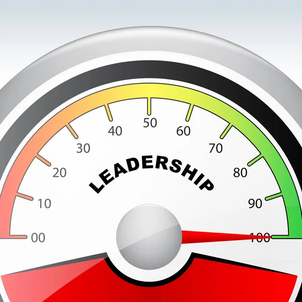 Leader VS Manager guage demonstreert Managing versus Leading-3 — Stockfoto