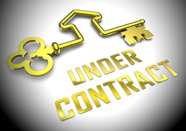Home Under Contract Key Depicts Property Sold And Offer Signed - clipart
