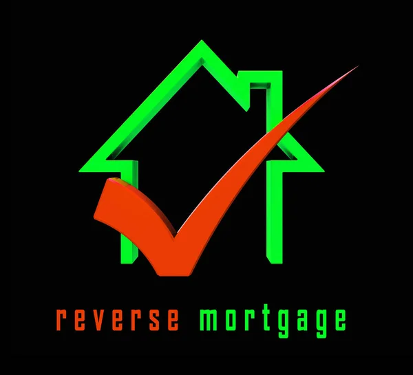 Omvänd Mortgage finansiering House skildrar rad kredit från Hom — Stockfoto