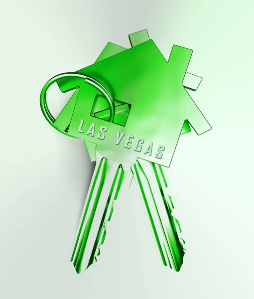 Las Vegas Real Estate Key skildrar hus och hem i Nevada-3 — Stockfoto