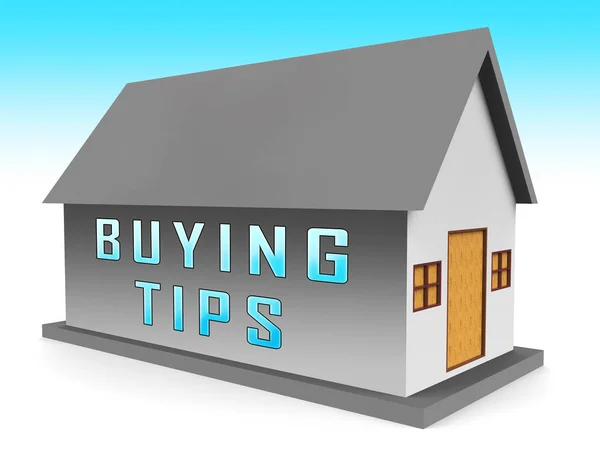 Ikon Tip Pembelian Rumah Membuka Bantuan Pembelian Residensial — Stok Foto