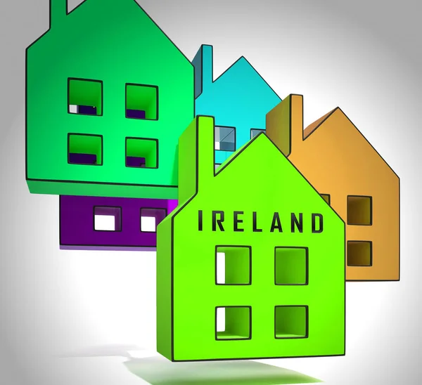 Irland Real Estate Property symbol illustrerar hem köp O — Stockfoto