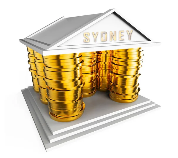 Luxury Home Sydney Coins Icon Shooting High Class Accommodation In — стоковое фото