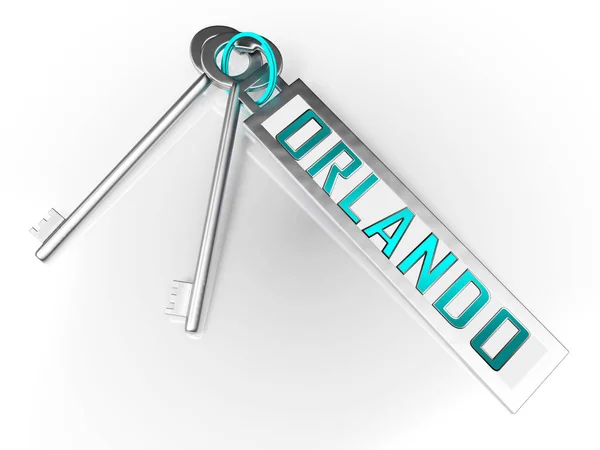 Orlando Home Real Estate Key Depicts Florida Realty And Rentals — Stock Photo, Image