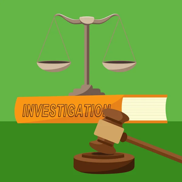 Criminal Investigation Balance Showing Crime Detection Of Legal — Stock Photo, Image