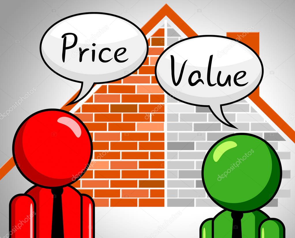 Price Vs Value Men Comparing Cost Outlay Against Financial Worth