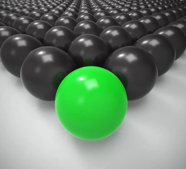 先頭球で表示される引出線の概念アイコン - 3D イラストレーション — ストック写真