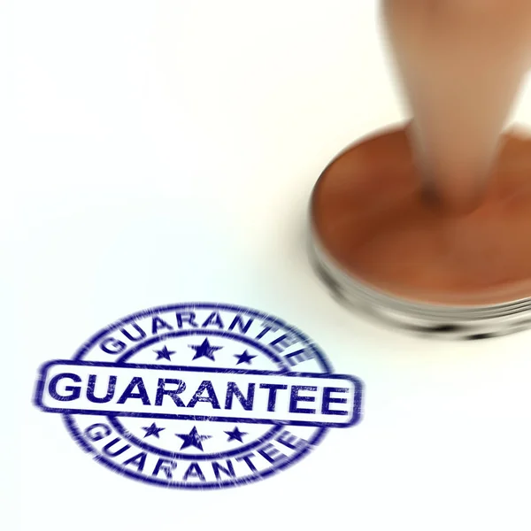 Guarantee concept icon means a safeguard or insurance against pr — Stock Photo, Image