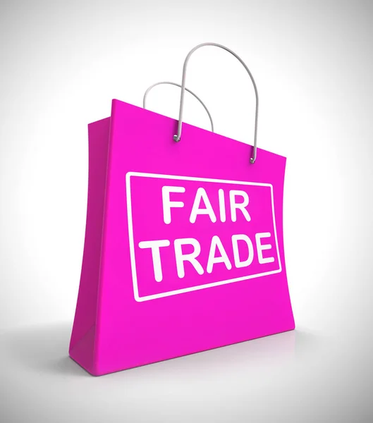 Fairtrade concept icon means equitable dealings with suppliers - — Stock Photo, Image