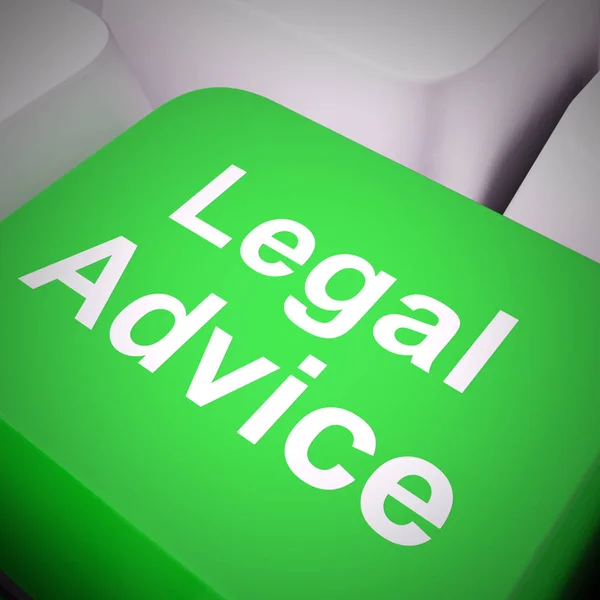 Legal advice concept means getting defence from a lawyer or Coun — Stock Photo, Image