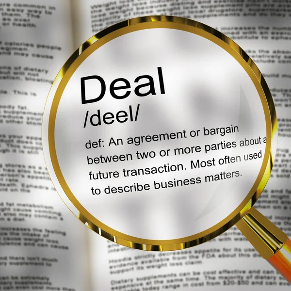 Concept icône de l'accord commercial signifie accord et partenariat - 3d mal — Photo