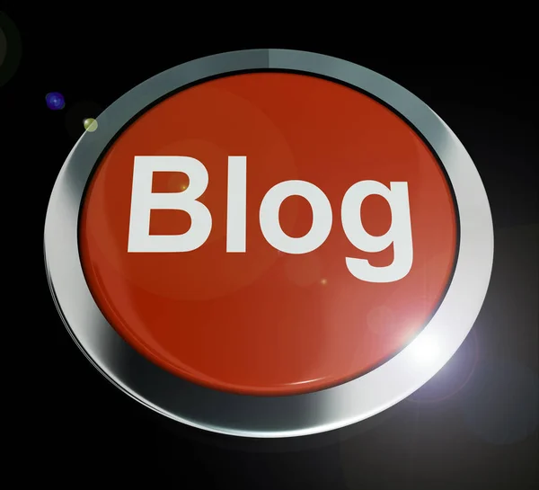 Blog or blogging website icon showing online journals and writin — Stock Photo, Image