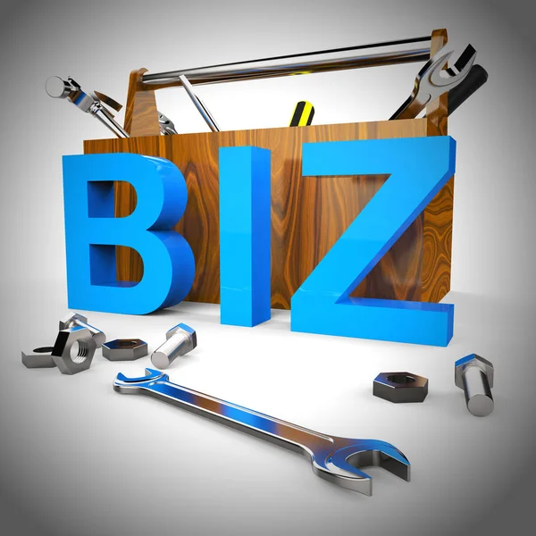 Business eller biz Concept Icon representerar handel och företag i — Stockfoto