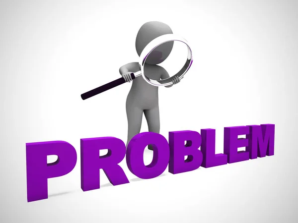 Problemkonzept-Symbol bedeutet Schwierigkeit Herausforderung oder Dilemma — Stockfoto