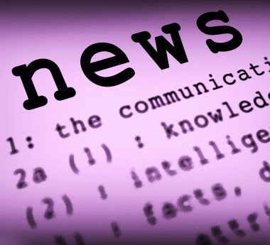 Haber kavramı simgesi son dakika haberleri ve newsflash anlamına gelir - 3d illu