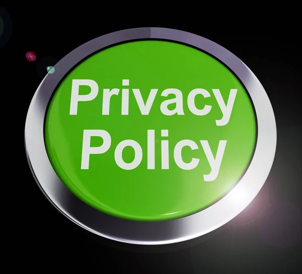 Política de privacidade ou declaração de intenção de proteção de dados direta — Fotografia de Stock