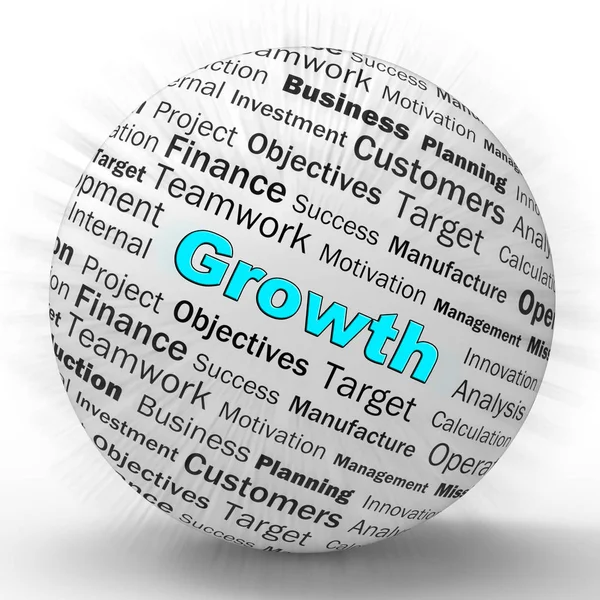 Economic growth and financial progress means a healthy economy - — Stock Photo, Image