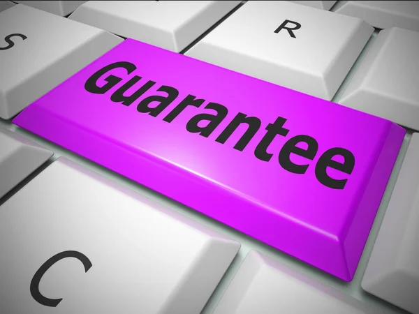 Guarantee concept icon means a safeguard or insurance against pr — Stock Photo, Image