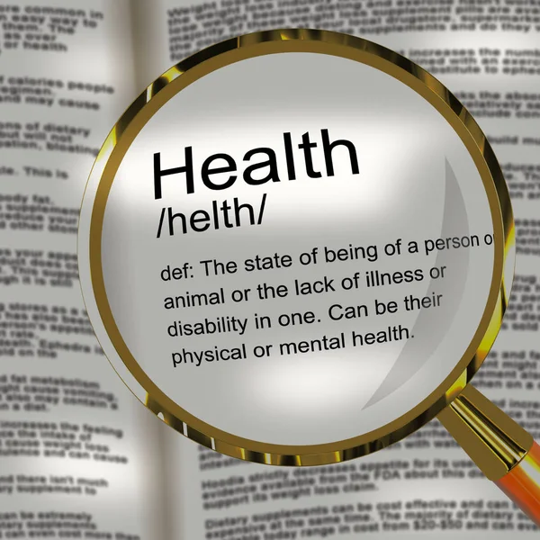 Ícone conceito de saúde significa ter um check-up médico ou físico — Fotografia de Stock