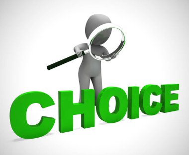 Seçim kavramı simgesi, tercihlere karar verme seçeneklerine sahip olmak anlamına gelir -