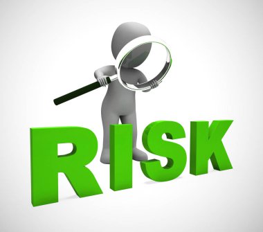 Risk management icon concept means mitigating against danger and clipart