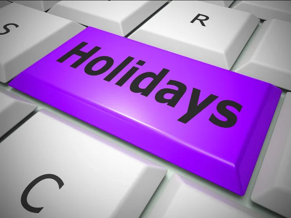 Ícone conceito de férias significa ter umas férias ou tirar um tempo de folga — Fotografia de Stock