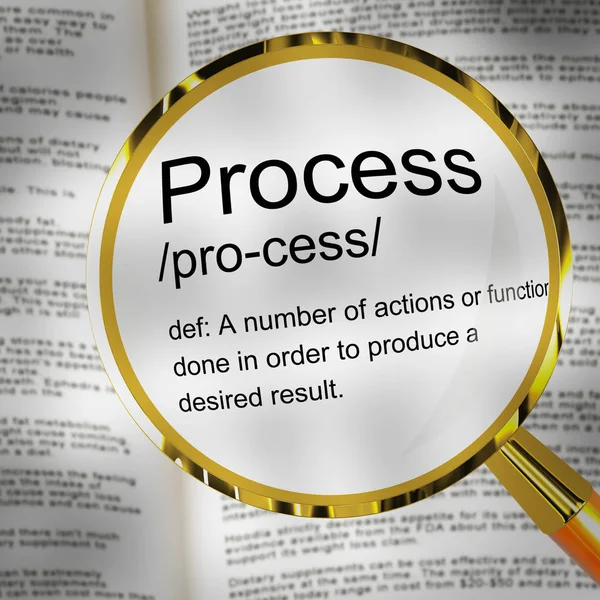 Process concept icon means business model or methodology - 3d il — Stock Photo, Image