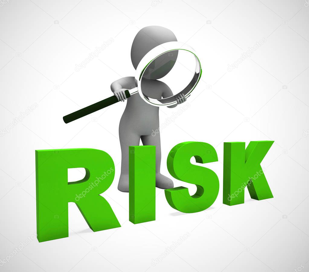 Risk management icon concept means mitigating against danger and